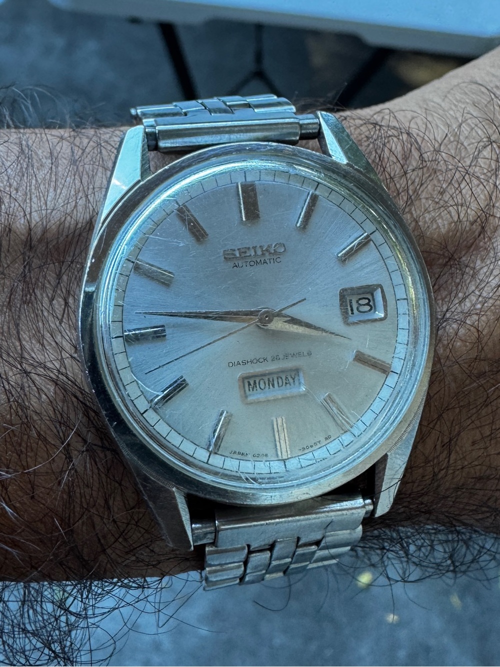 Seiko Diashock 26 Jewels watch